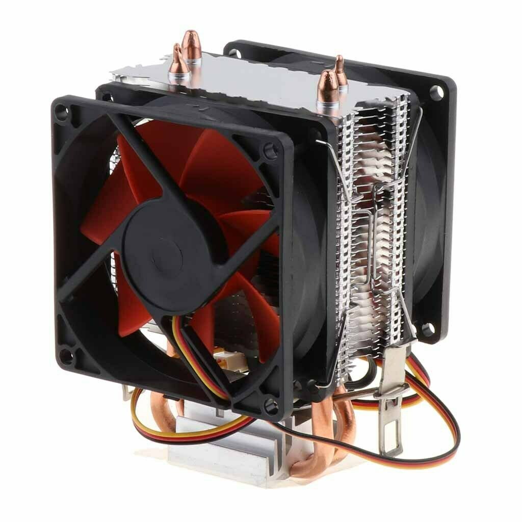 Computer CPU Cooling Fan 3 Pin Cooler Heat Dissipation Radiator Heatsink