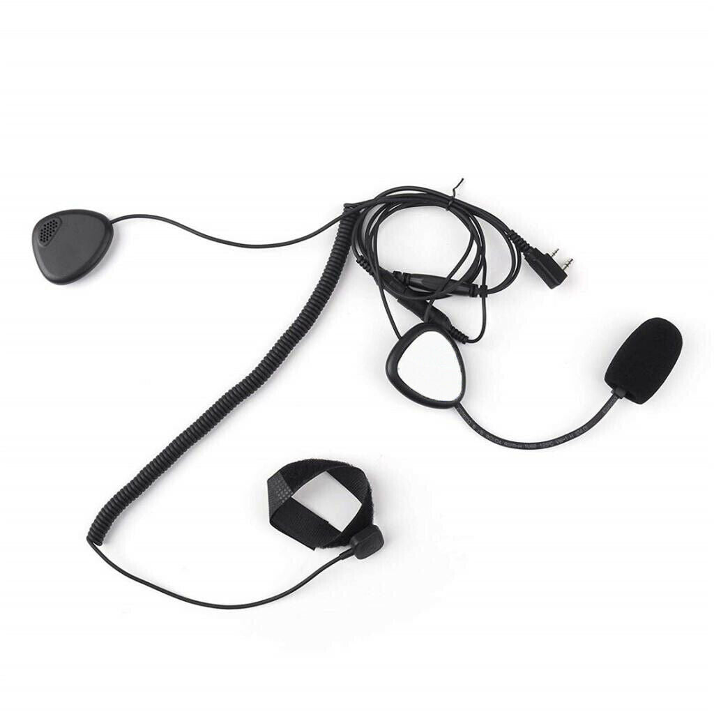 Finger PTT Motorcycle Helmet Headset with MIC Microphone for Baofeng