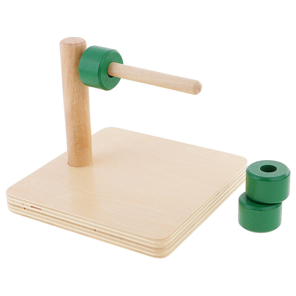 Material: cylindrical wooden toys for children