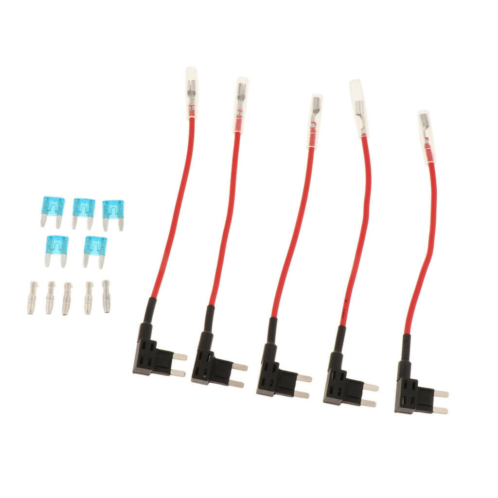5PCS 12V Automotive Car Add A Circuit Fuse TAP Adapter Mini ATM APM Blade Fuse