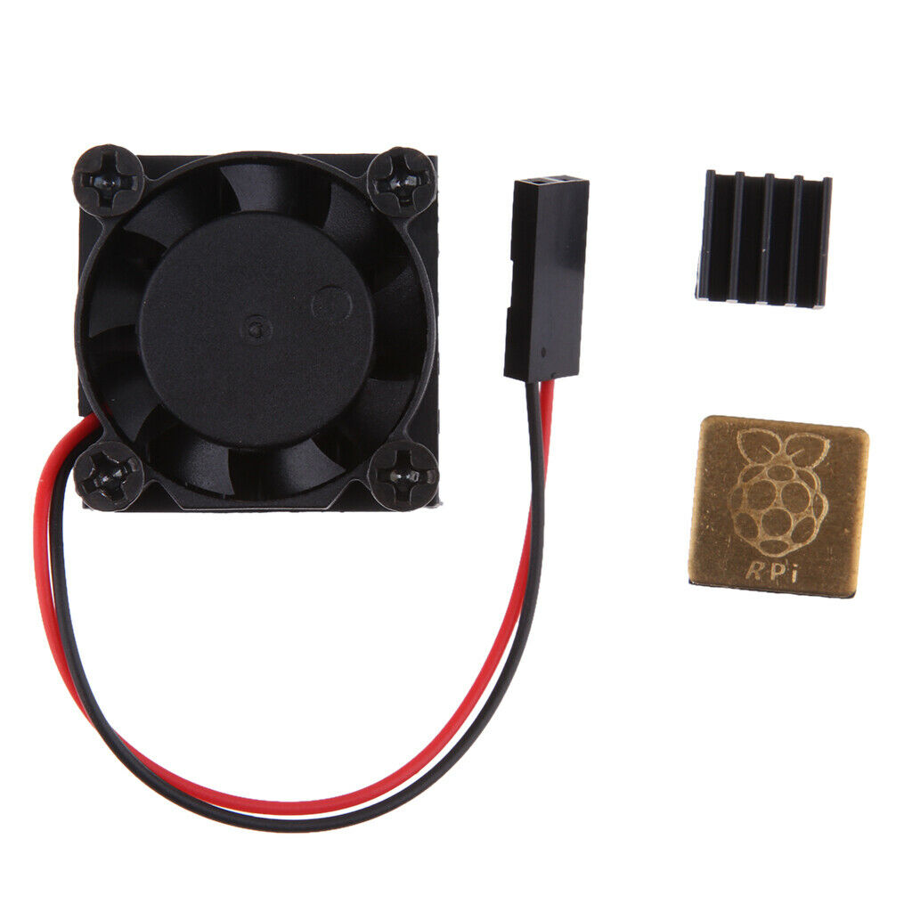 Cooling Fan System Module with Aluminum Heatsink for Raspberry Pi 3B, 2, 1