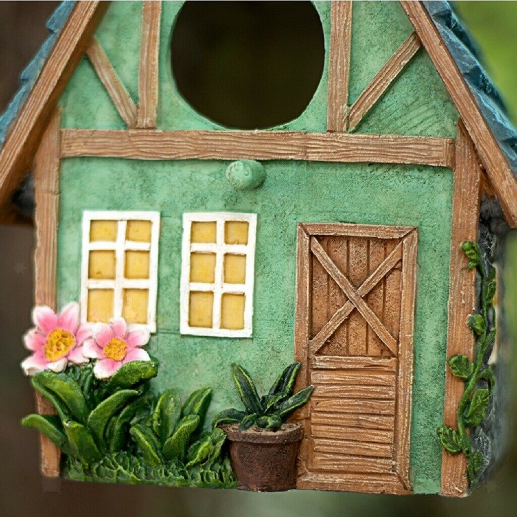 Hanging Birdhouse Country Bird House Outdoor Patio Decorative Nesting Box
