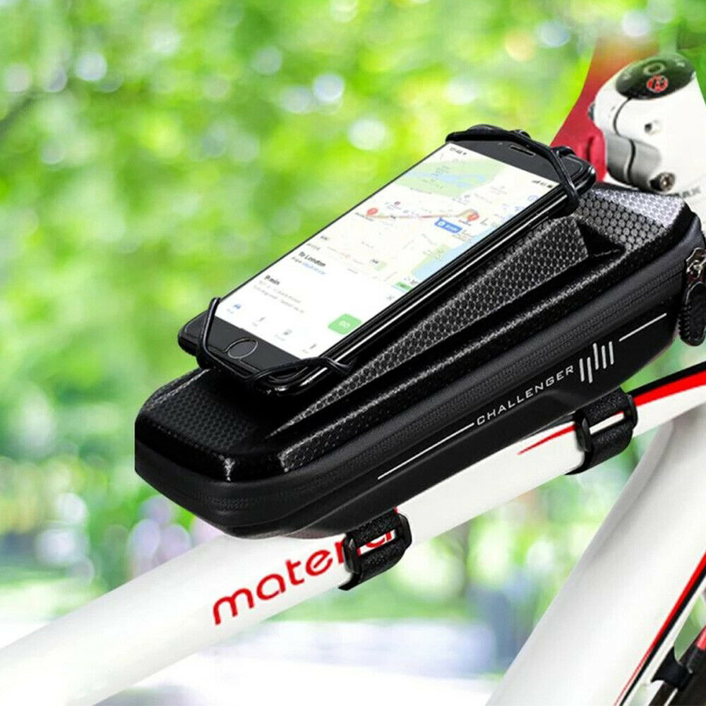 1.8L Waterproof Bicycle Front Top Tube Frame Bag Set for Touch Screen Phone New