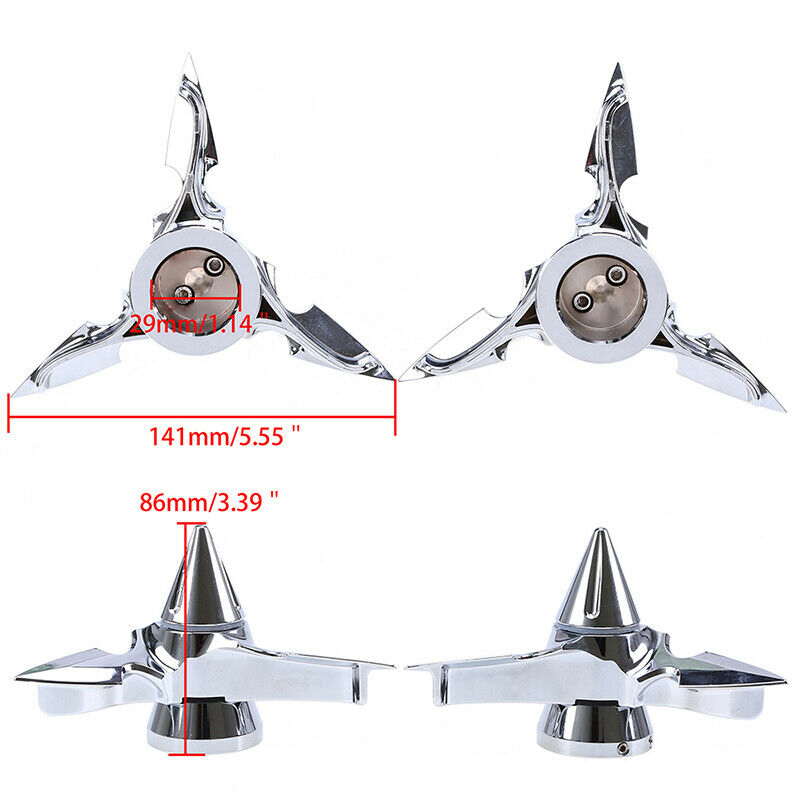 Aluminum+Plastic Motorcycle  Wheel Axle Spiral Decoration Cover Universal New