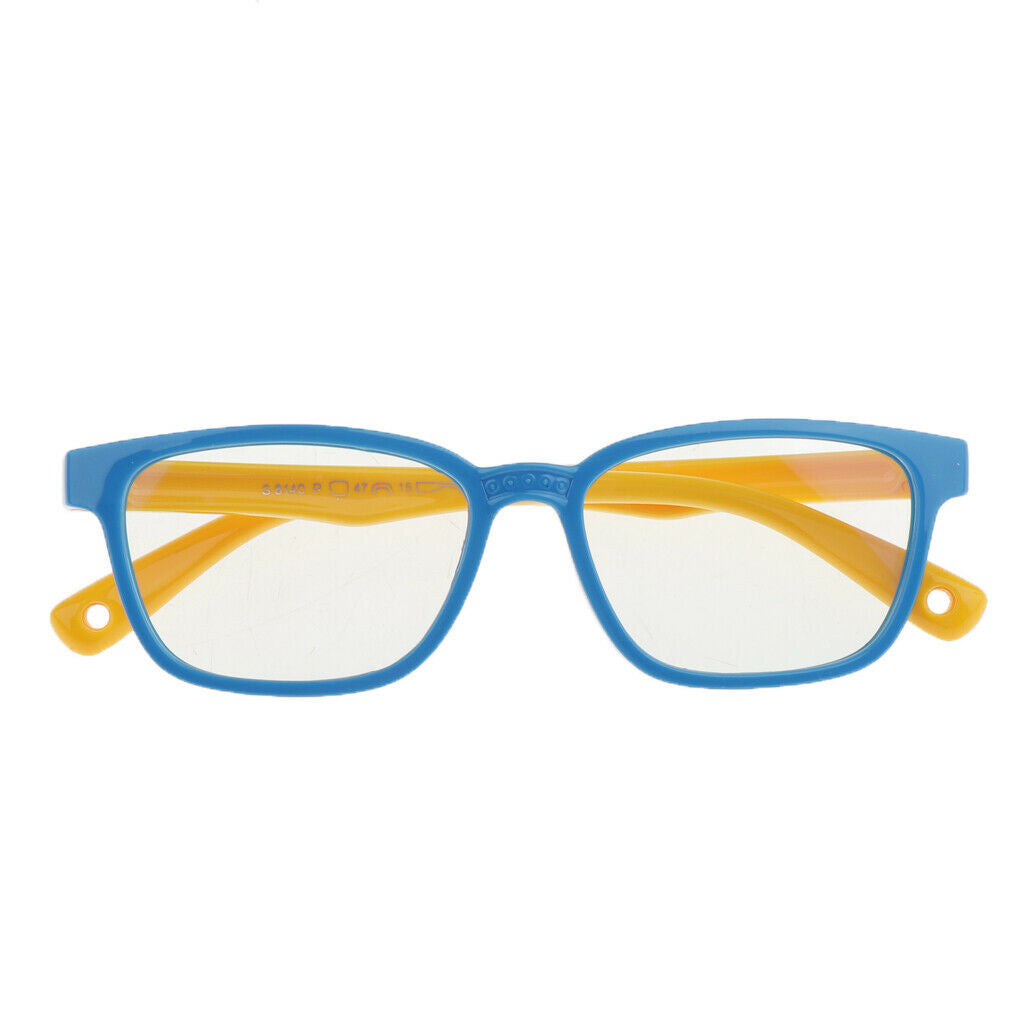 3-color Eyeglasses for Kids Blue Light Blocking Soft Silicone Frame Glasses