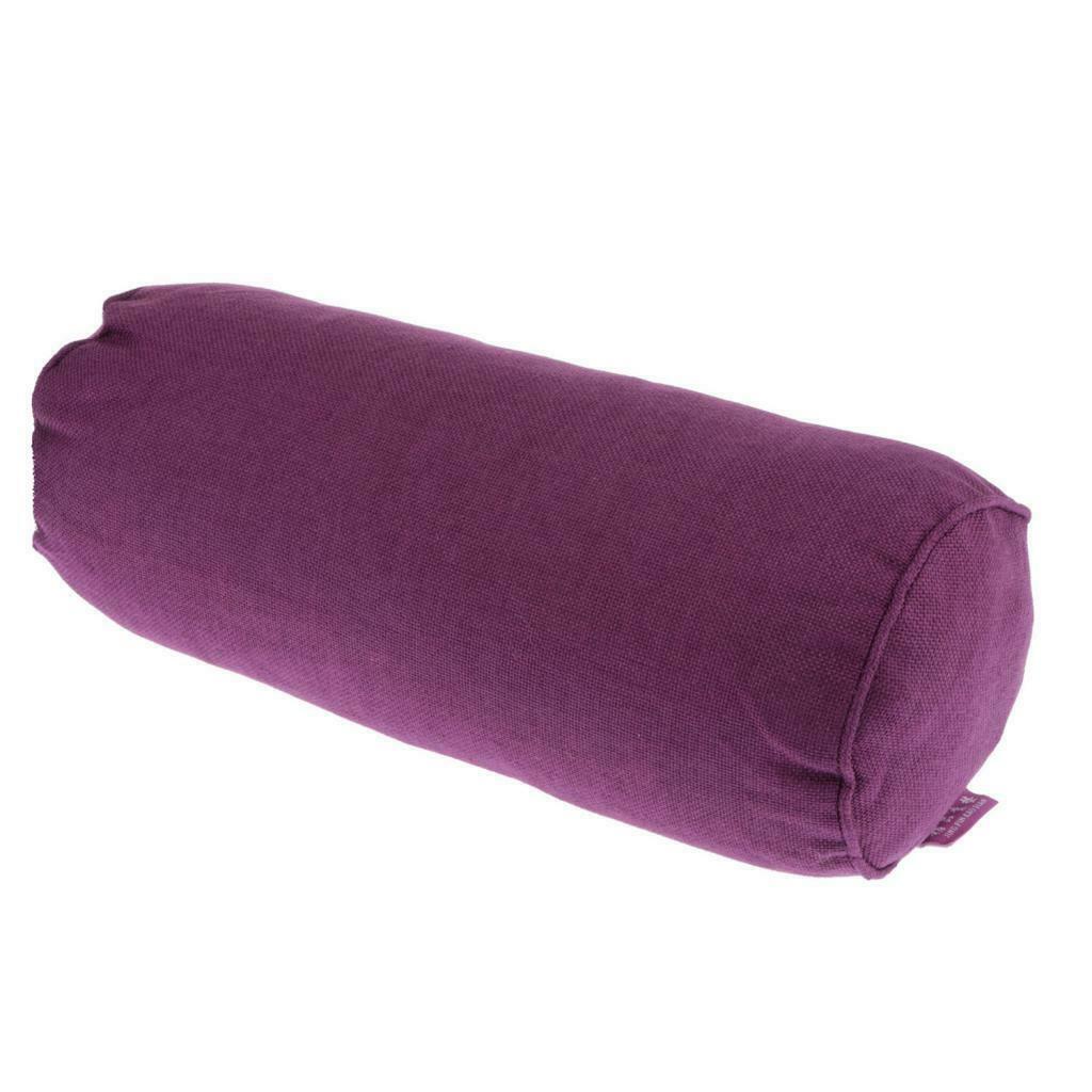 2pcs Cotton Neck Roll-Up Pillow Cervical Round Pillow For Travel 15x40cm
