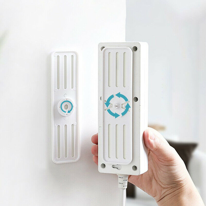 Multifunctional Rotatable Power Strip Holder Punch-free hook Adhesive Wall Ho KX