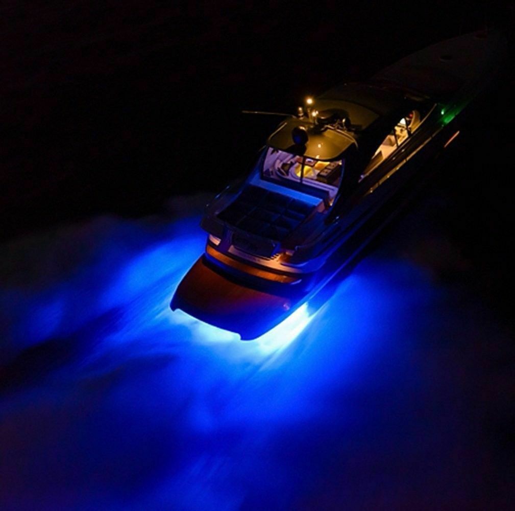 Waterproof IP68 Marine Boat Yacht Lamp Underwater Light Blue LED Floodlight