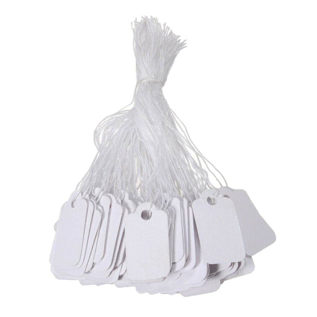 100pcs Labels Price Tags Blank Price Labels Jewelry Display Tags Labeling