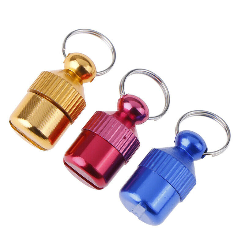 Anti-Lost Pet Dog Cat ID Name Address MINI Label Tag Storage Barrel Tube RanBDD