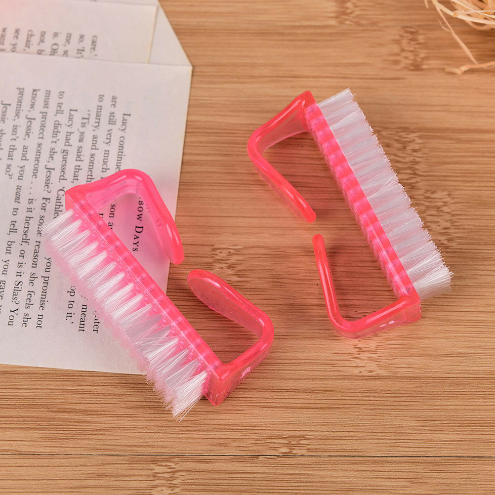 1Pc Pro Acrylic Nail Clean Cleaning Brush Finger Nail Art Tools Kit GwY&KNM BU