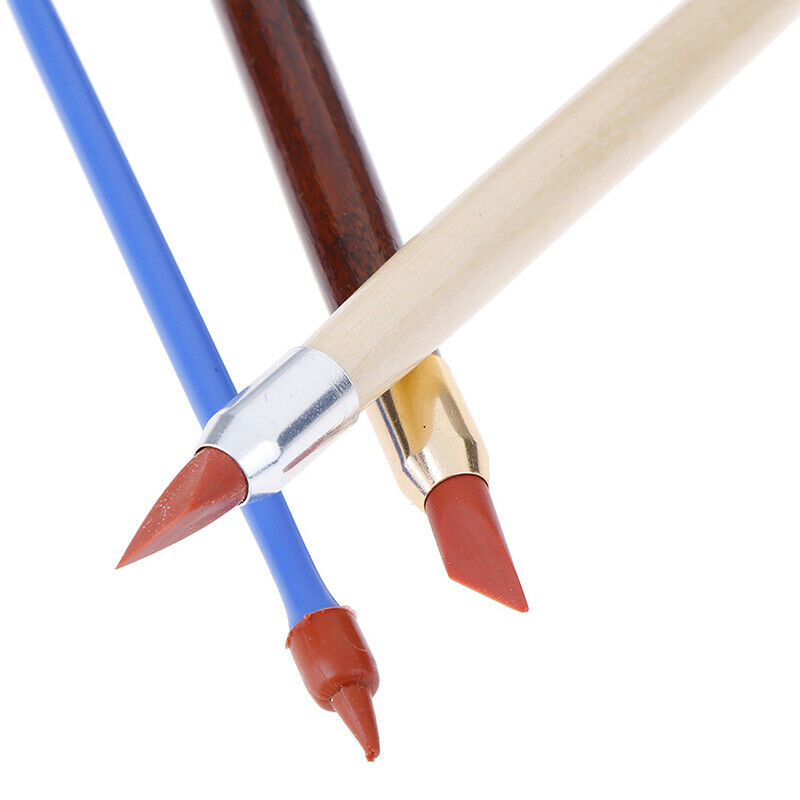3Pcs Silicon Rubber Shaper Pen Double-head Pottery Clay Sculpture Shaping.l8