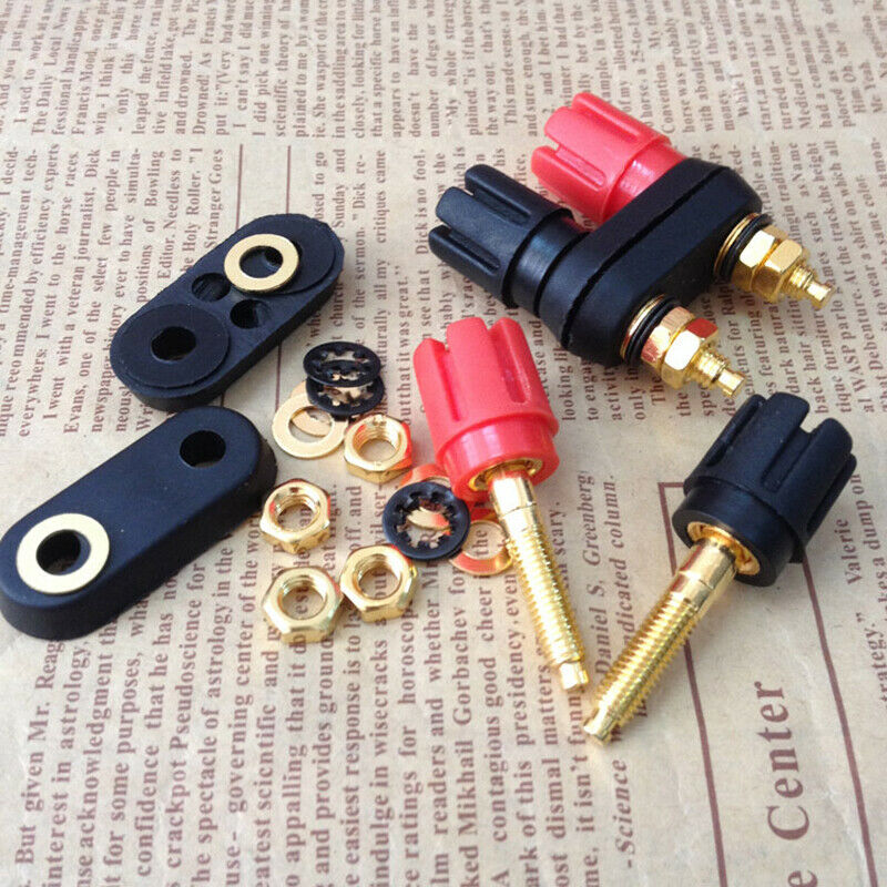10Pcs Dual 2-way Female Banana Plug Terminal Binding Post for Speaker Amplifier