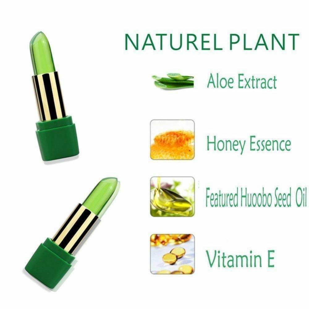 Novelty Aloe Vera Tinted Lipstick Lip Balm Moisturizing Long Lasting Beautiful â¤