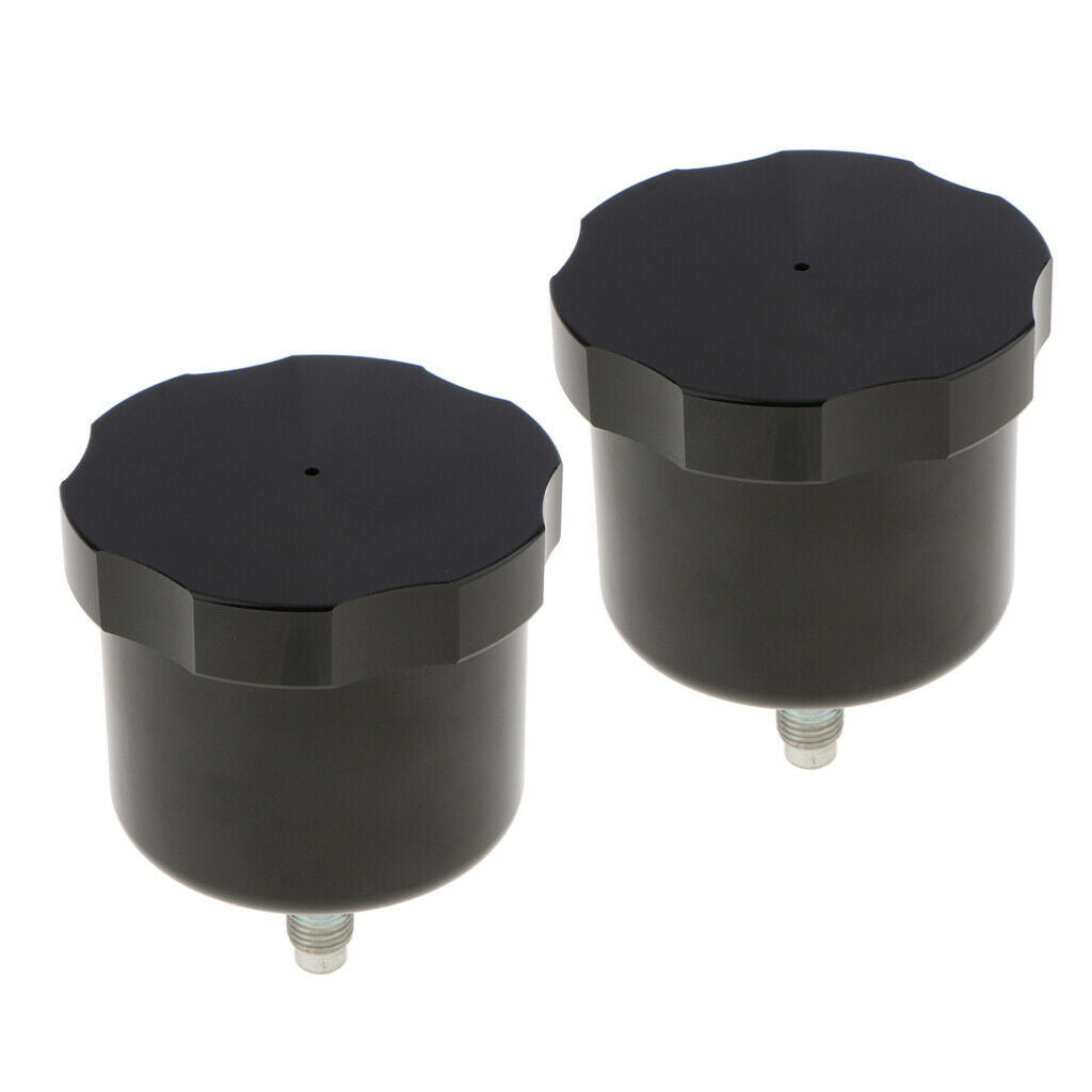 2pcs Aluminum Racing Drift Hydraulic Handbrake Oil Tank Fluid Reservoir E-brake
