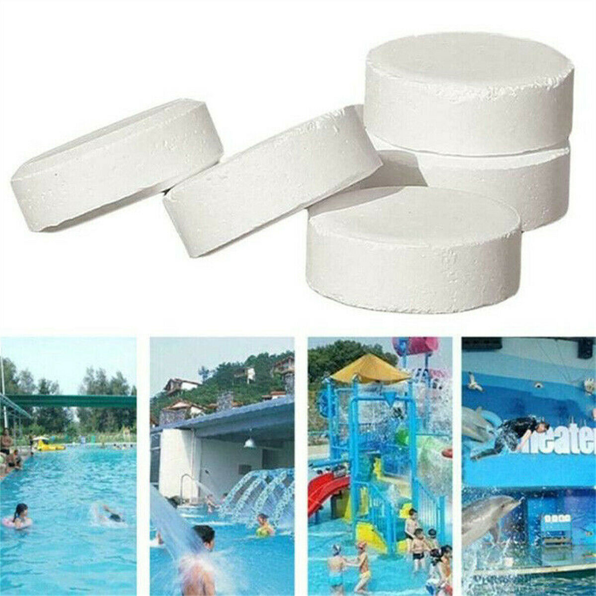 100pcs Chlorine Tablets For Swimming Pool Multifunction Instant Disinfection Tub