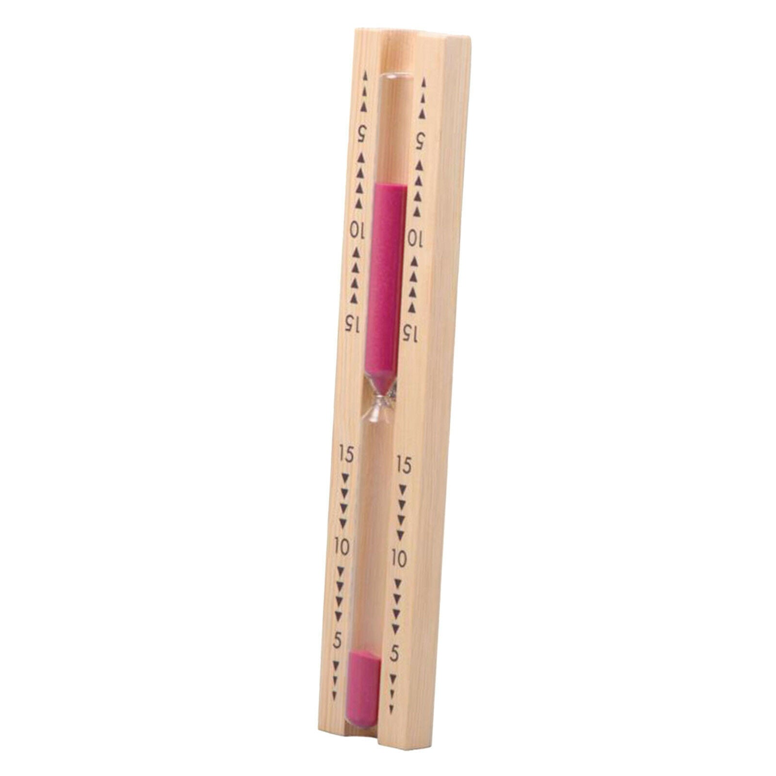 Wooden Sauna Hourglass Sand Timer  Sand Clock 15 Minutes Pink Sand