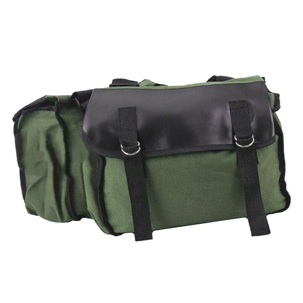 2x Large Capacity Motorcycle Saddlebags Double Strapped Cover Saddle Box