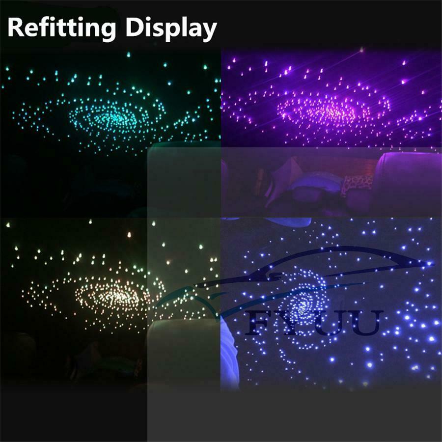 Limo Fiber Optic Star Light Kit Headliner Lighting RF RGB 12V Multi Color Car