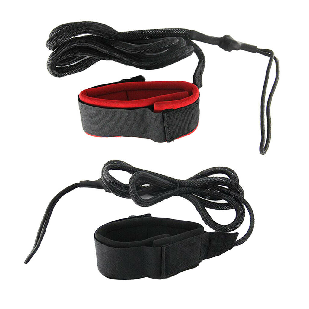 7ft Surfing SUPs Leash Ankle Wrist Surfboard Board Surfing Cord Tether Red