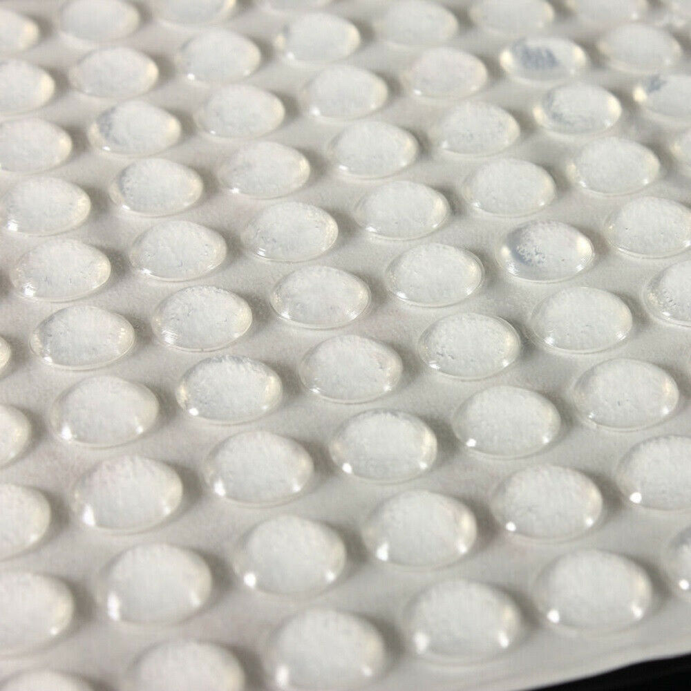 100X Self-Adhesive Rubber Feet Semicircle Bumper Door Buffer Clear Silicone Pad
