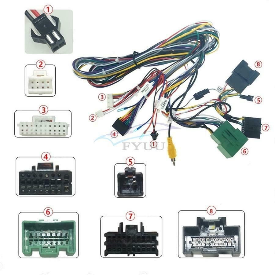 1PC For Chevrolet Cruze Regal Verano 16PIN Car Android Stereo Power Cord Adapter