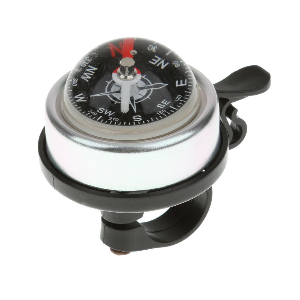 Alloy Loud Bike Ring Bell Kids Bicycle Classic Clear Cycling Compass Safe