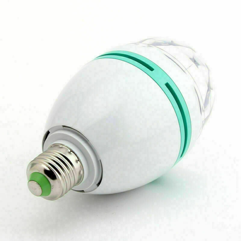 Clearance E27 RGB Led Crystal Magic Stage Light Rotating Party DJ Bar Bulb 220V