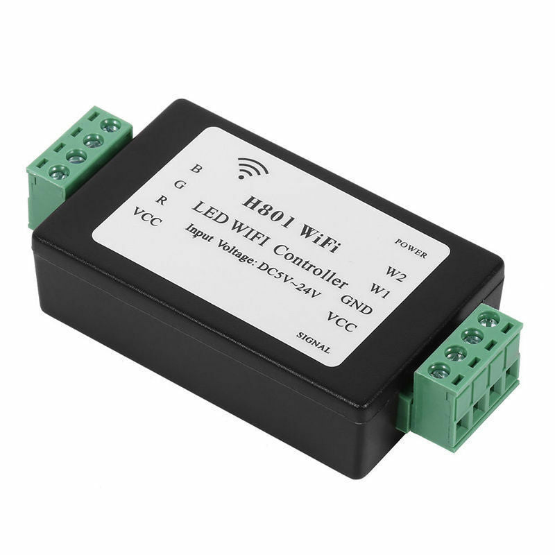 H801 Plastic RGB LED Strip Light WIFI Controller Dimmer Android WLAN Control L60