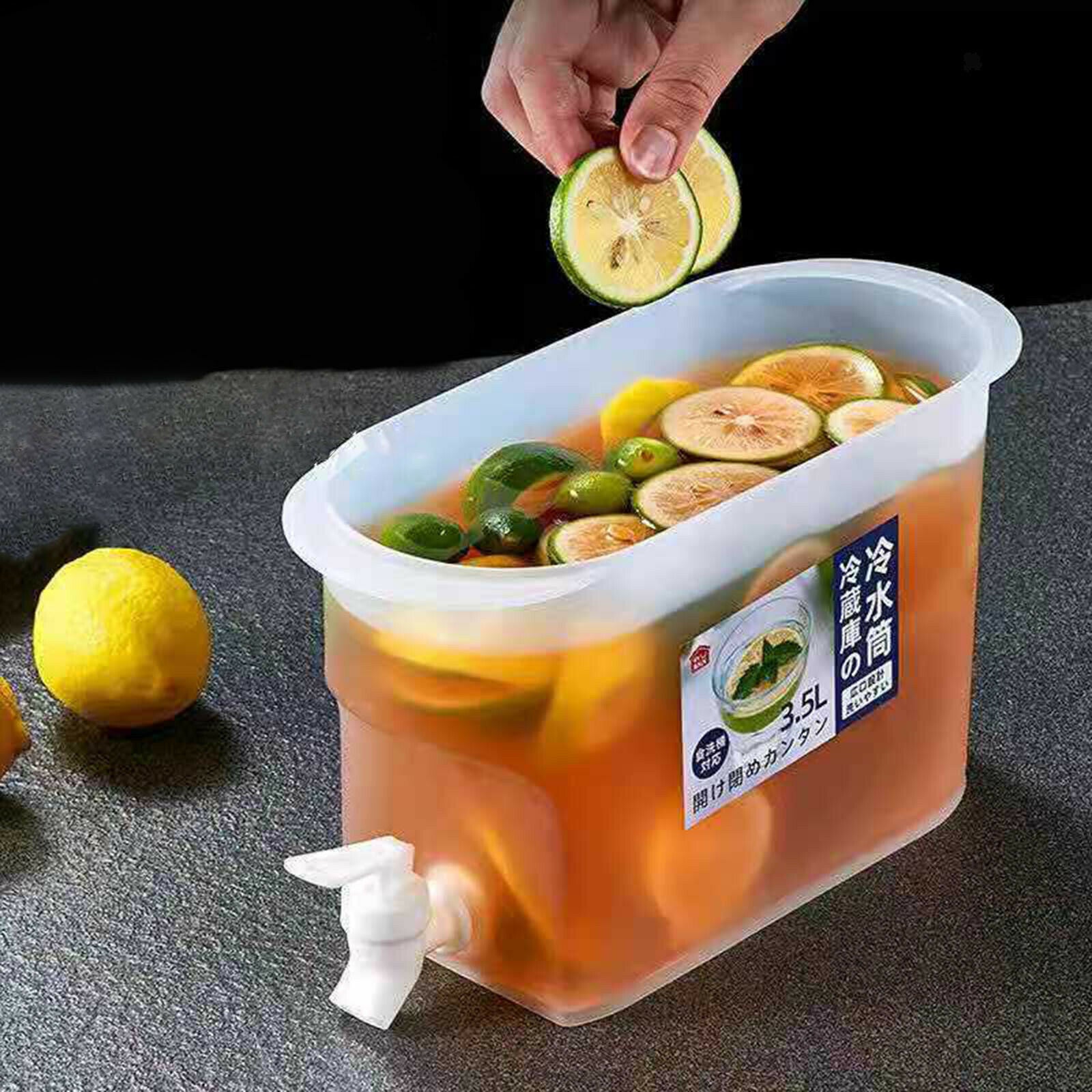 Water Jug for Lemonade Jar Pitcher with Faucet Leak Proof Fresh-keeping