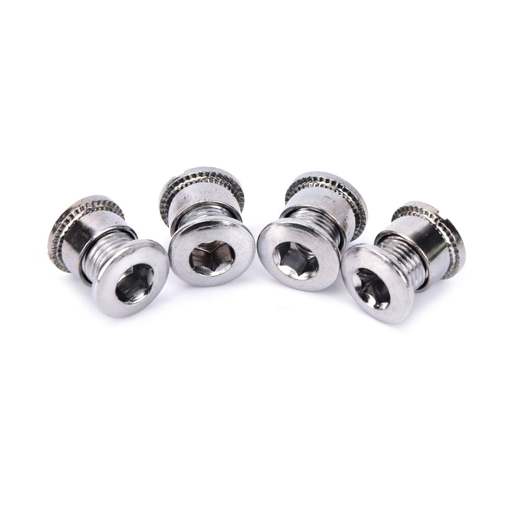 4pcs Crankset Bolts Crank Bolts Crank Screws Nuts for Double Crankset ASJ.l8