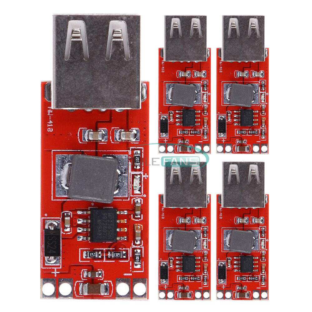 5PCS USB Step Down Buck Power Supply DC 12V/24V to 5V 3A For Car Charger Module