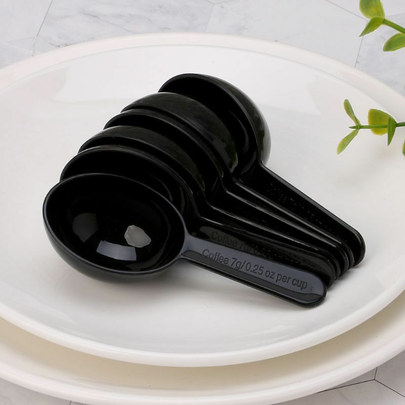 5pcs Plastic Spoon Convenient Coffee Scoop 7g Baking Spoons Powder Measuring