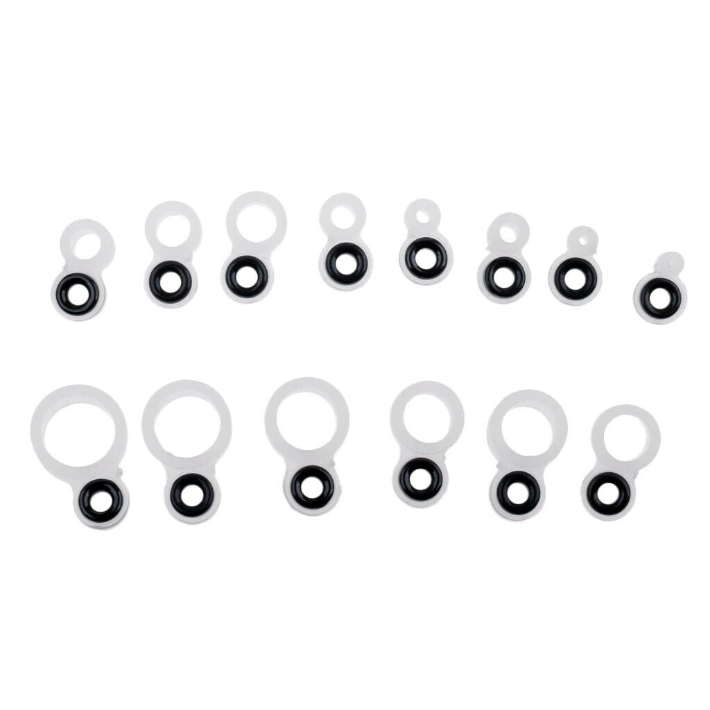 14Pcs Set Ceramic Ring Eyes Fishing Rod Guides  Free Silicone Frame