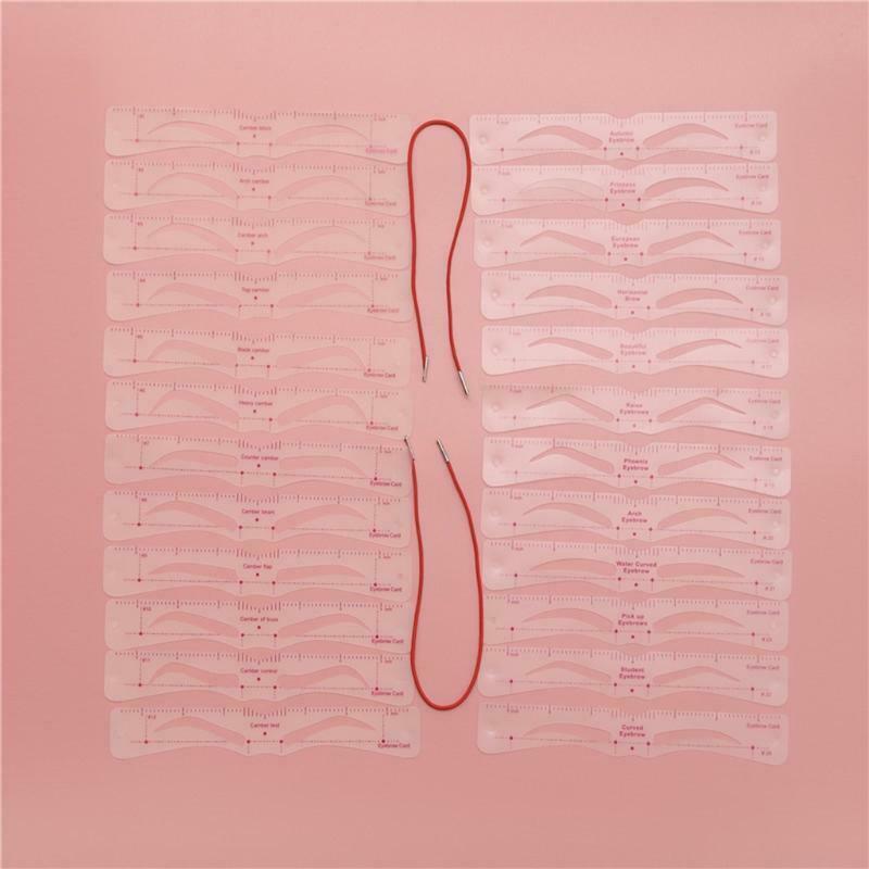 Eyebrow Stencils Kit 24 Pieces Eyebrow Shaping Tool Eyebrow Grooming Trimmer Kit