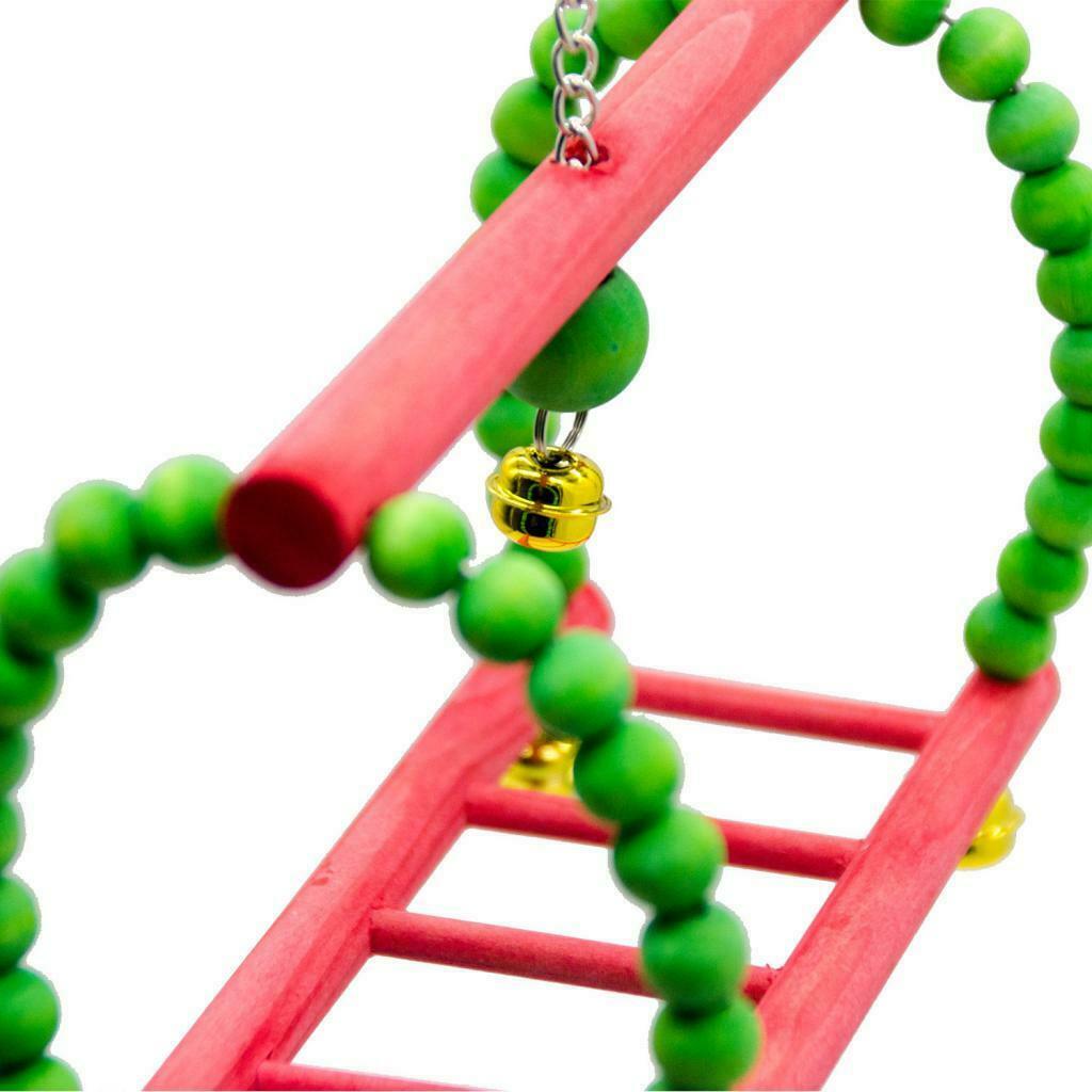 2x Bird Parrots Stand Perch Cockatiels Ladder For Medium Bird Macaws Finches