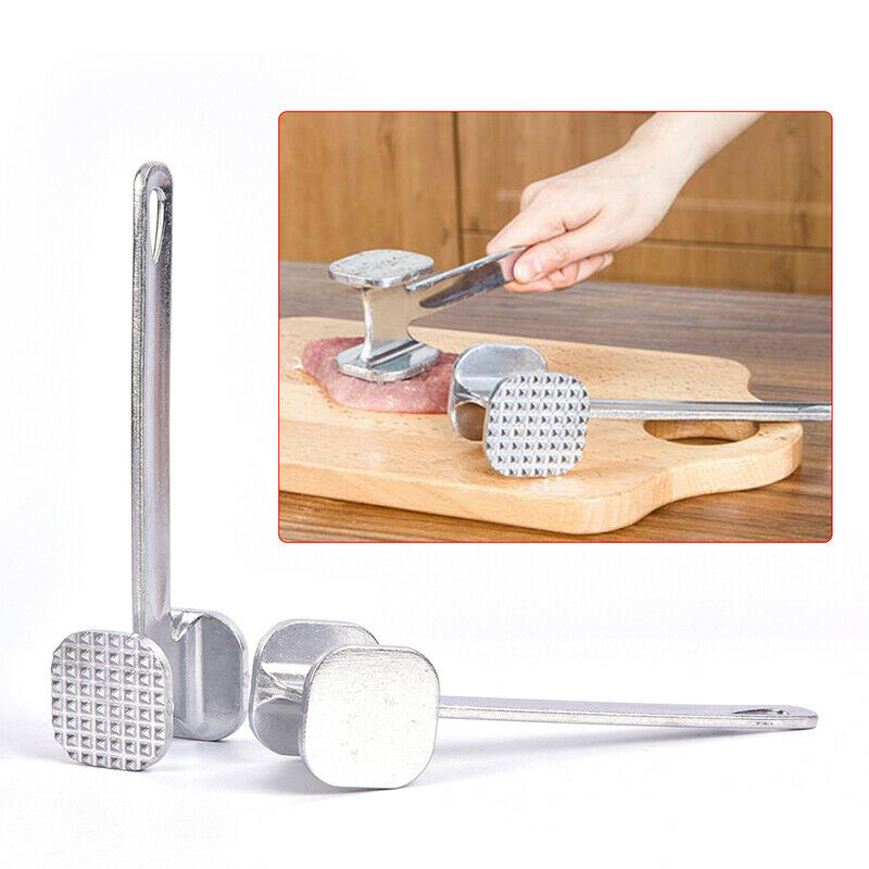 1PCS New Stainless Steel Hammer Meat Mallet Tenderizer Steak Hammer Kitch.l8