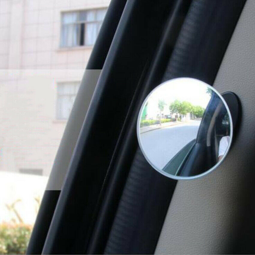 Car Rearview Blind Spot Wide Angle Rimless Mirror Rear View Convex Lens Miror