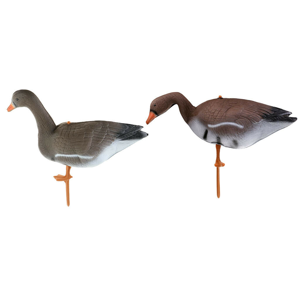 Set of 2 Vivid Full Size Goose Hunting Decoy Scarer Target Yard Bird Flyer