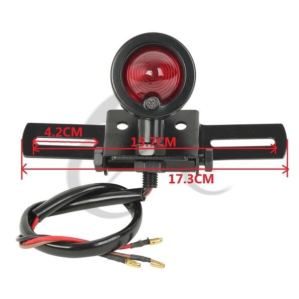 Motorcycle LED Turn Signal Brake License Plate Integrated Rear Tail Light