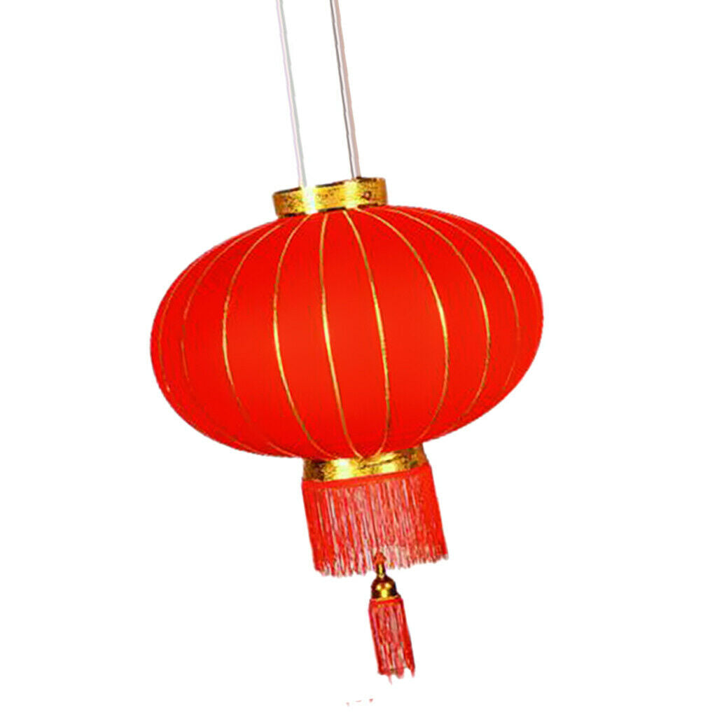 2 Pieces Chinese Flocking Red Lantern, Flocking Red Lanterns Are Made of