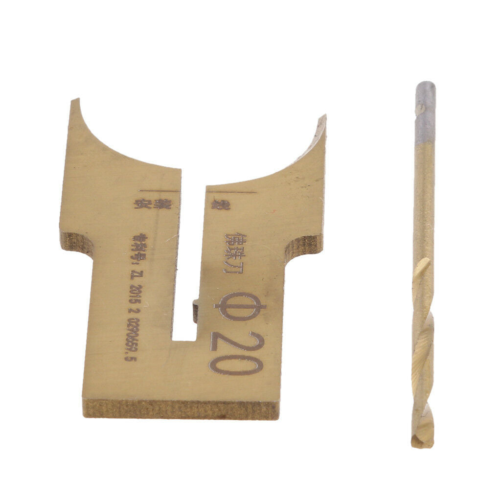 Hard Alloy Woodworking Router Bit Wooden Buddha Beads Balls Drill Blade 20mm