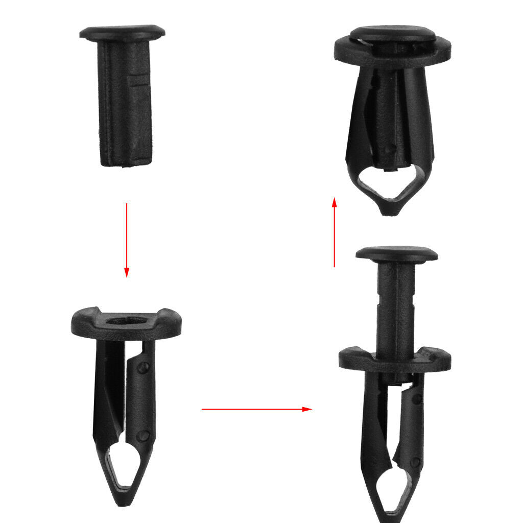 Car Body Plastic Push Pin Rivet Fasteners Trim Moulding Clip Assortment B27