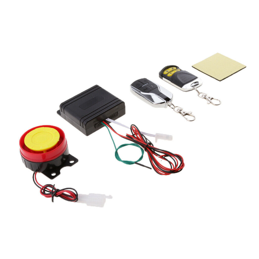 12V Motorcycle Motorbike Bike Scooter Anti-theft  Alarm 2 Remote