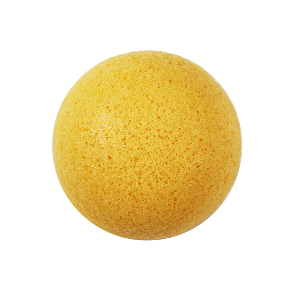 Konjac Facial Exfoliating Sponges Natural Face Wash Cleaning Puff Yellow