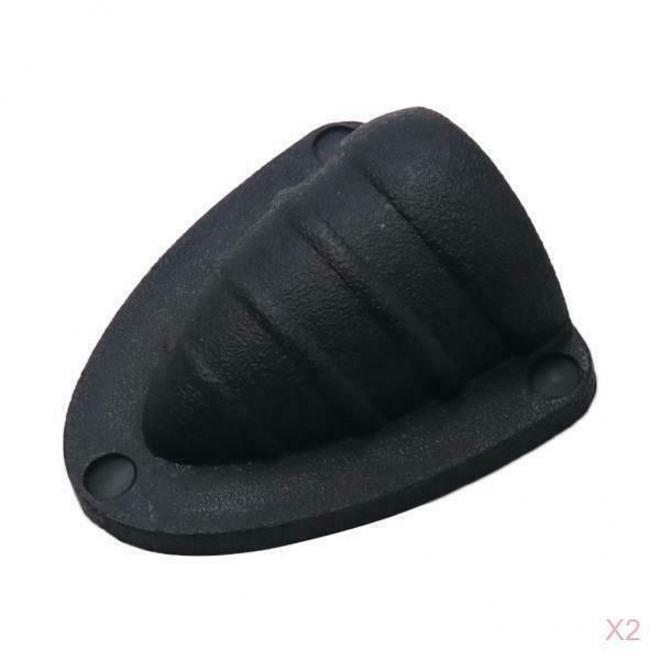 2pcs New Black Marine Clamshell Ventilation Wire Cable Hose Cover Shell