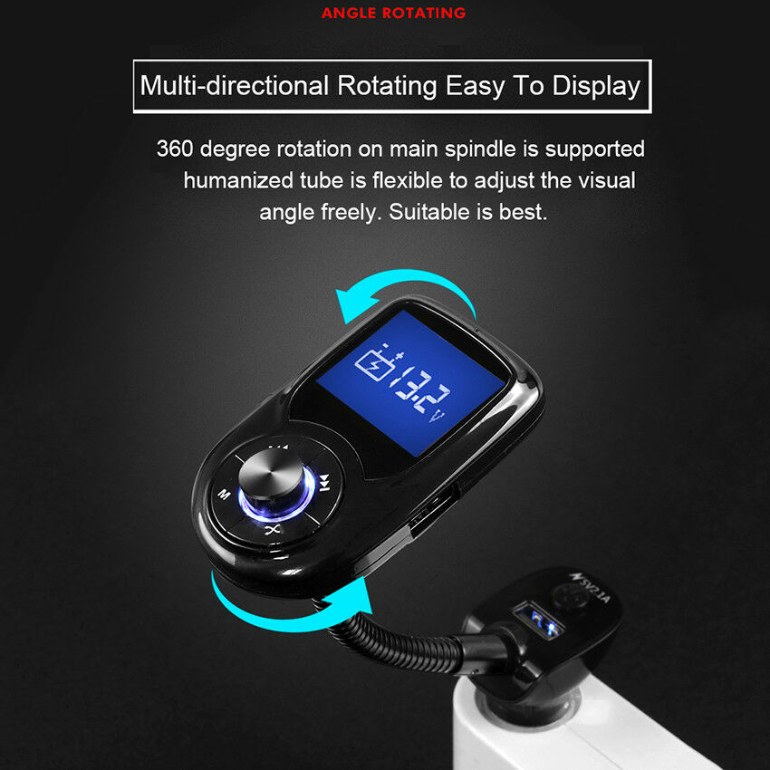 Wireless In-Car Bluetooth  MP3 Radio Adapter Car Fast USB Charger car Charging