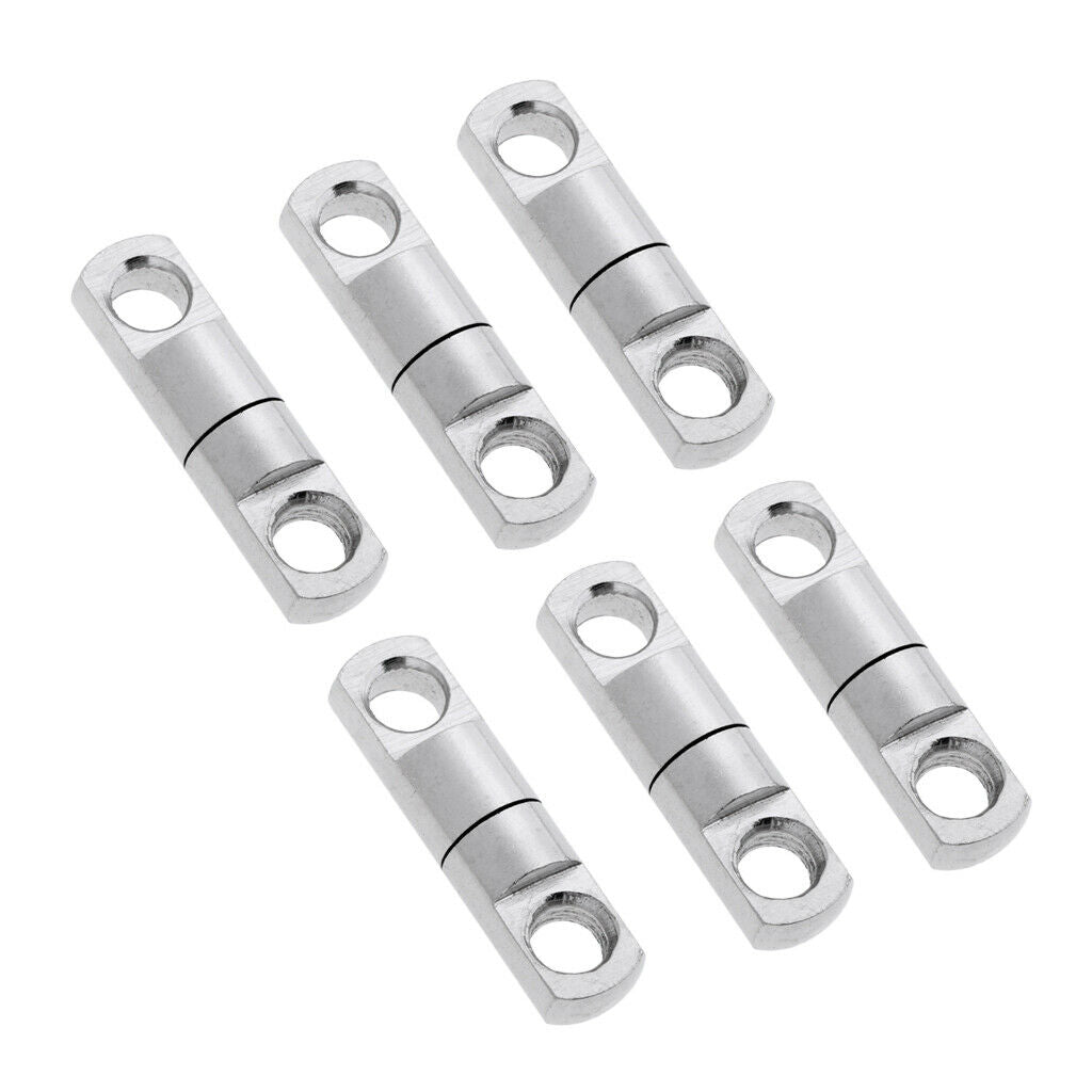 6Pcs Scuba Diving Spool Reel Line Double Ball Bearing Swivels Fishing Tackle