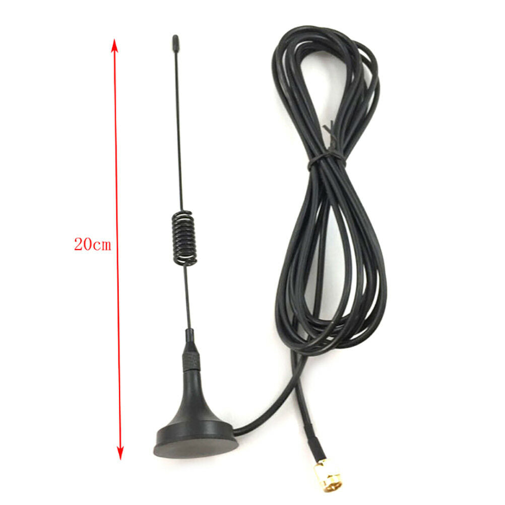 1PC black gsm gprs small suction cup antenna cable 3 m rg174 magnetic bas.l8