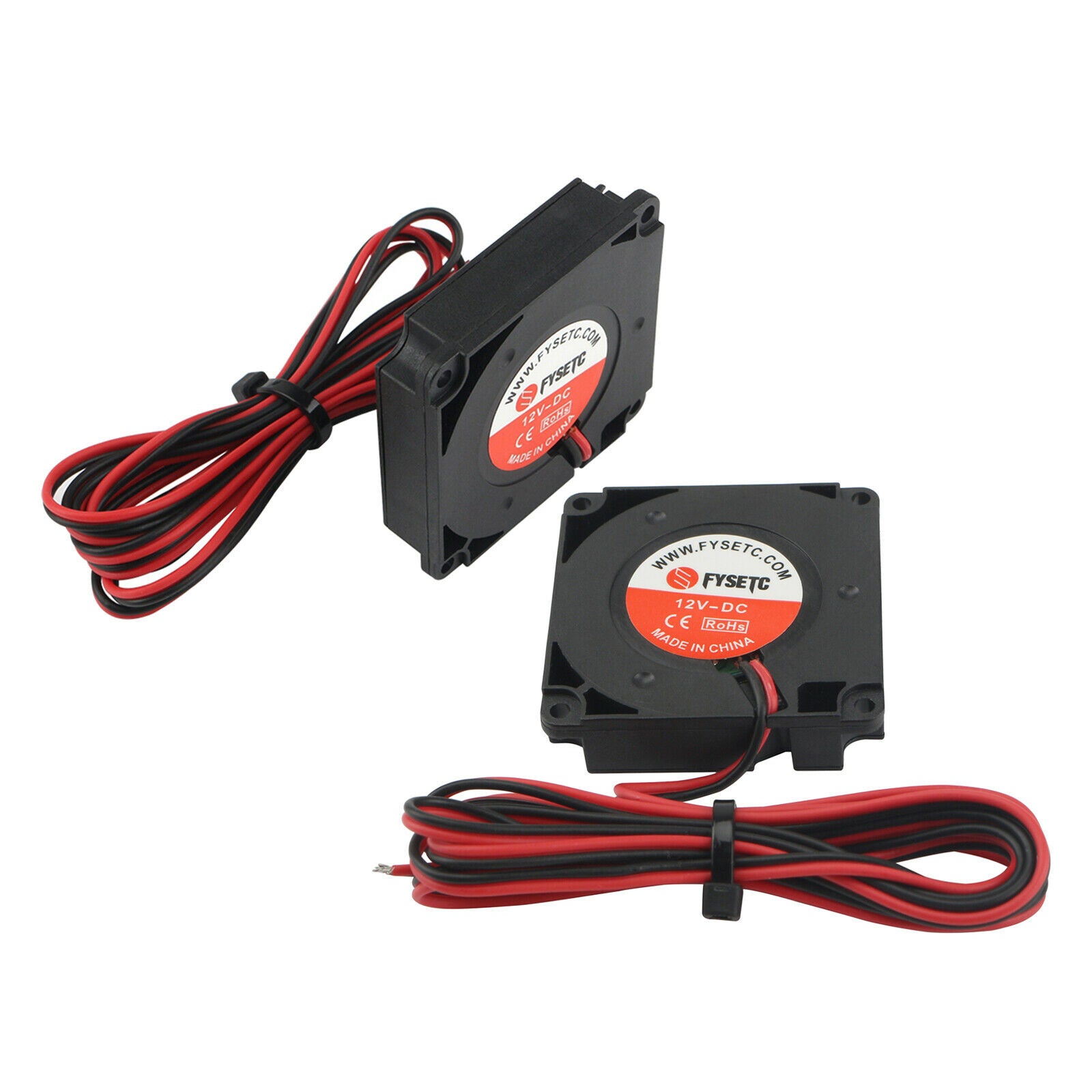 2 Pieces Small 40mm Blower Cooling Fan 12V 0.2A Cooler 4010 High Speed